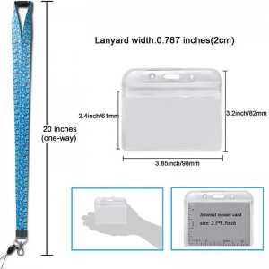 Waterproof Polyester Material and ID card holder lanyard/Keys lanyard/Phone lanyard
