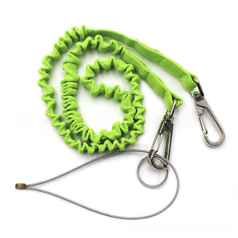 Tool Lanyard With Double Clips And Adjustable