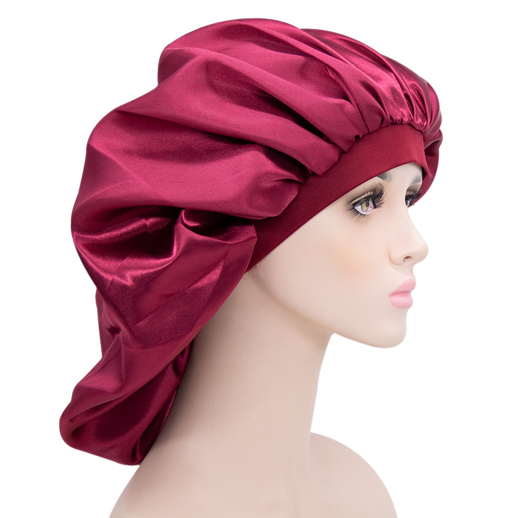 Wholesale Custom Logo Headwrap Chemotherapy Hat Sleep Hat Hair Satin Bonnets Designer Bonnets