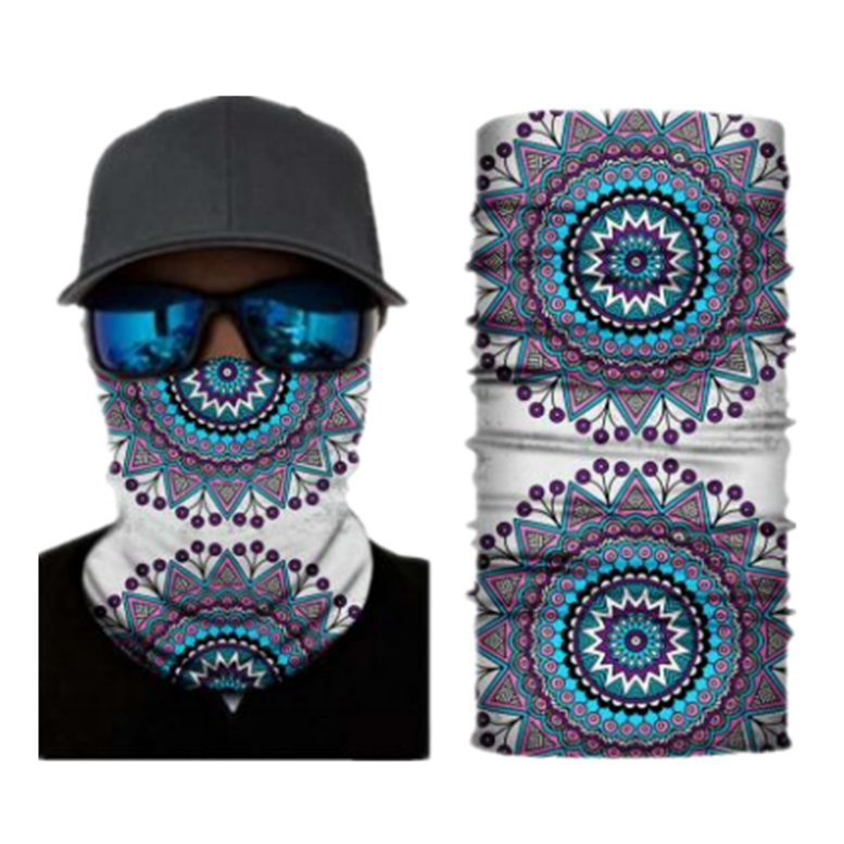 Custom logo bandana headband for dust and sun
