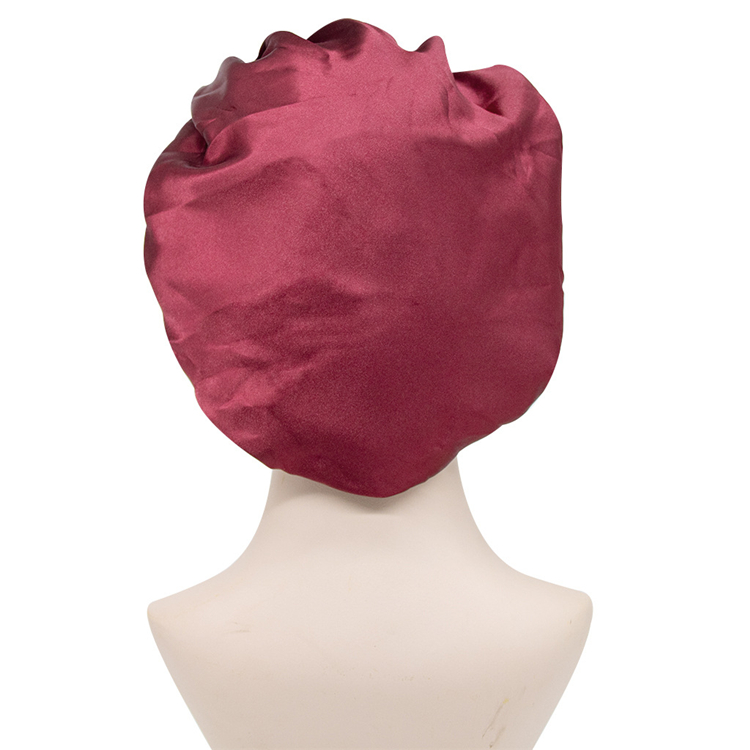 Wholesale Custom Logo Sublimation Desginer Hair Satin Hair Bonnet Bonnets And Satin Hair Wraps