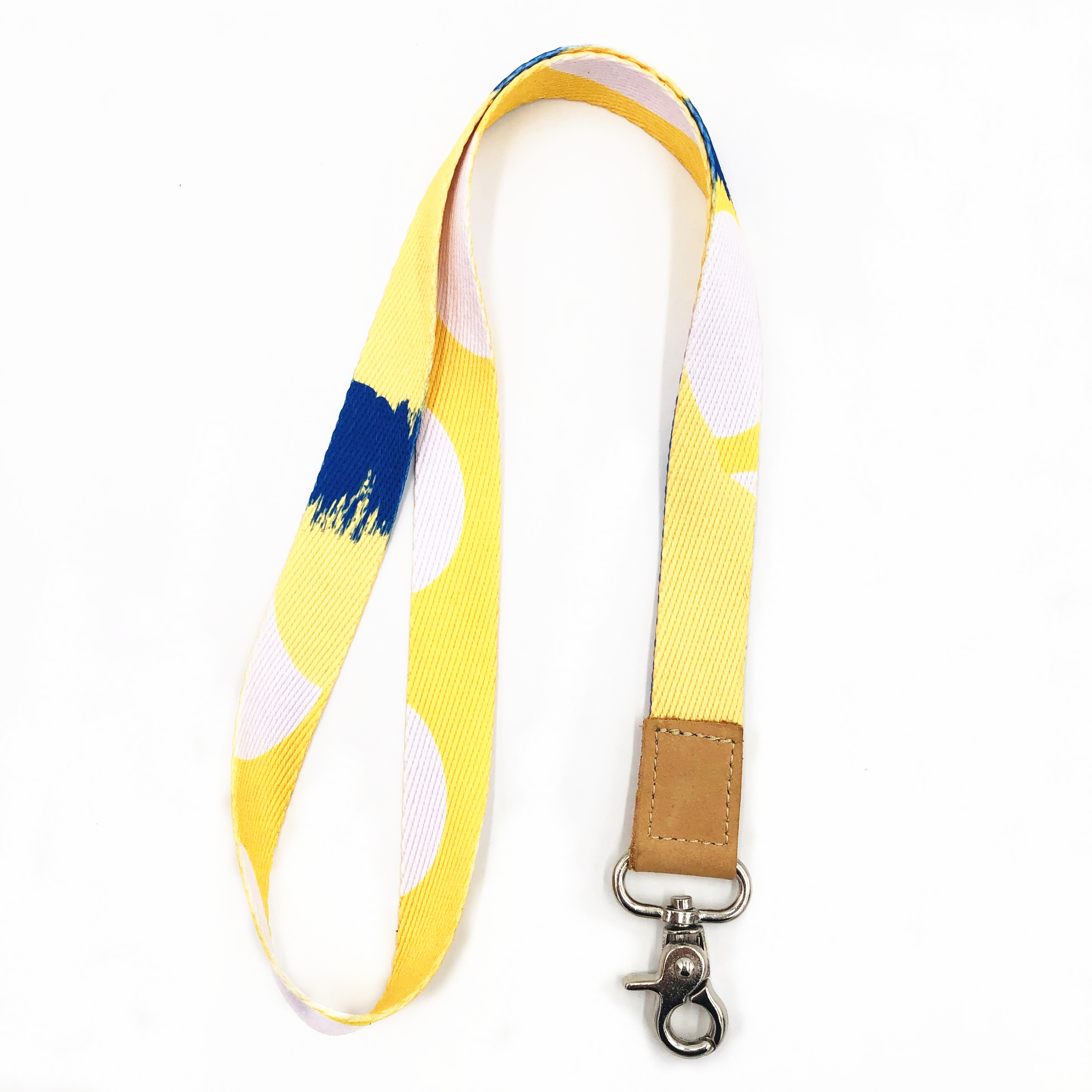 Durable Silky Polyester Strap with Stainless Swivel Hook for Name Tag Badge Lanyard