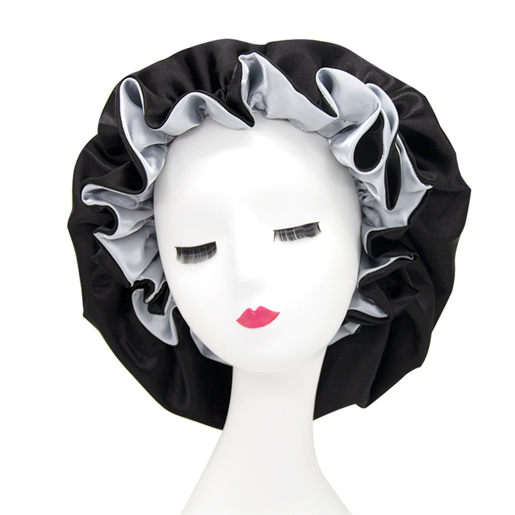 Custom Logo Sublimation Desginer Hair Wholesale Satin Bonnet Hair Bonnets Sleeping Cap Women Satin