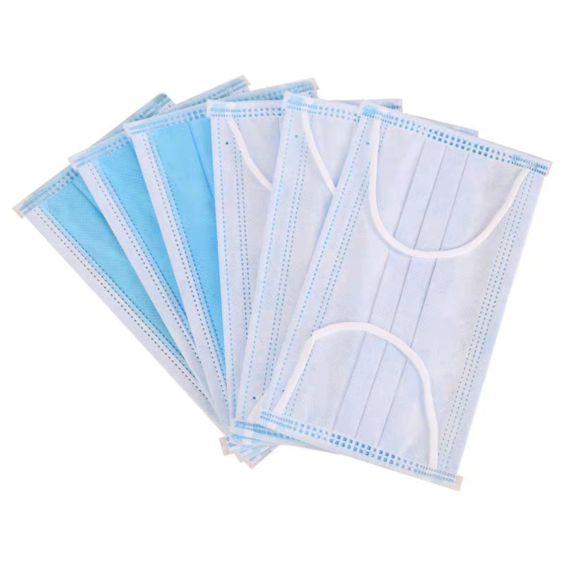 50 Packs 3 Ply Earloop Type Non Woven Disposable Face Mask