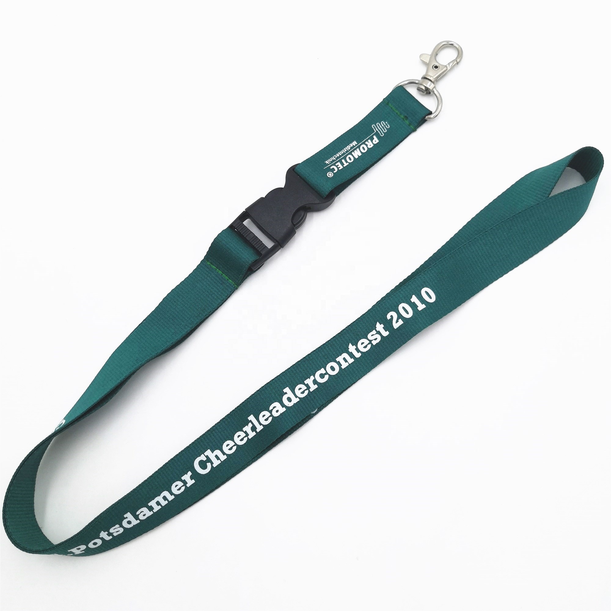 Manufacturer promotional cheap custom polyester lanyard with logo