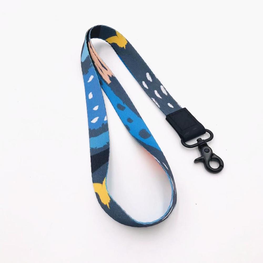 Super cute and well made full printing neck lanyard hardy chain clip