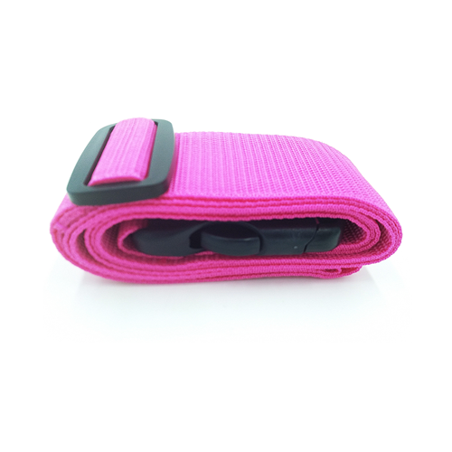 Custom Wholesale Hot Pink Adjustable luggage straps