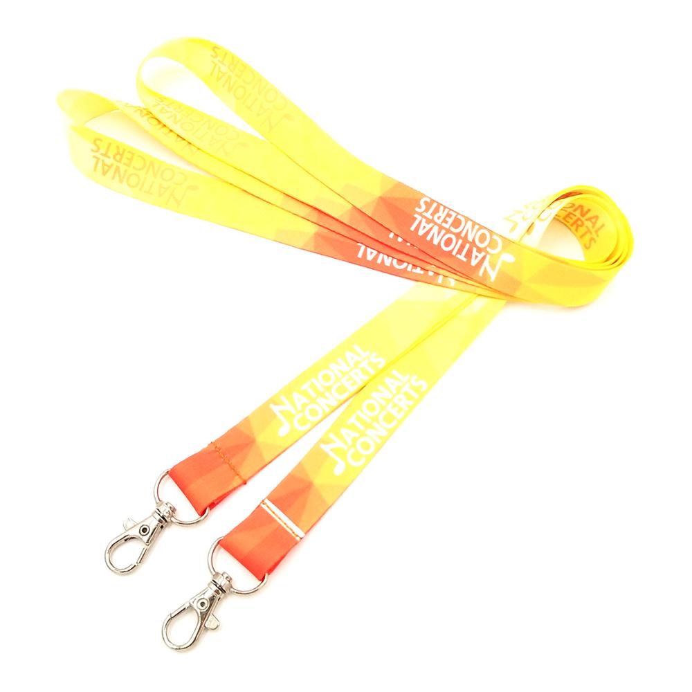 Wholesale cheap custom sublimation polyester lanyards with hook