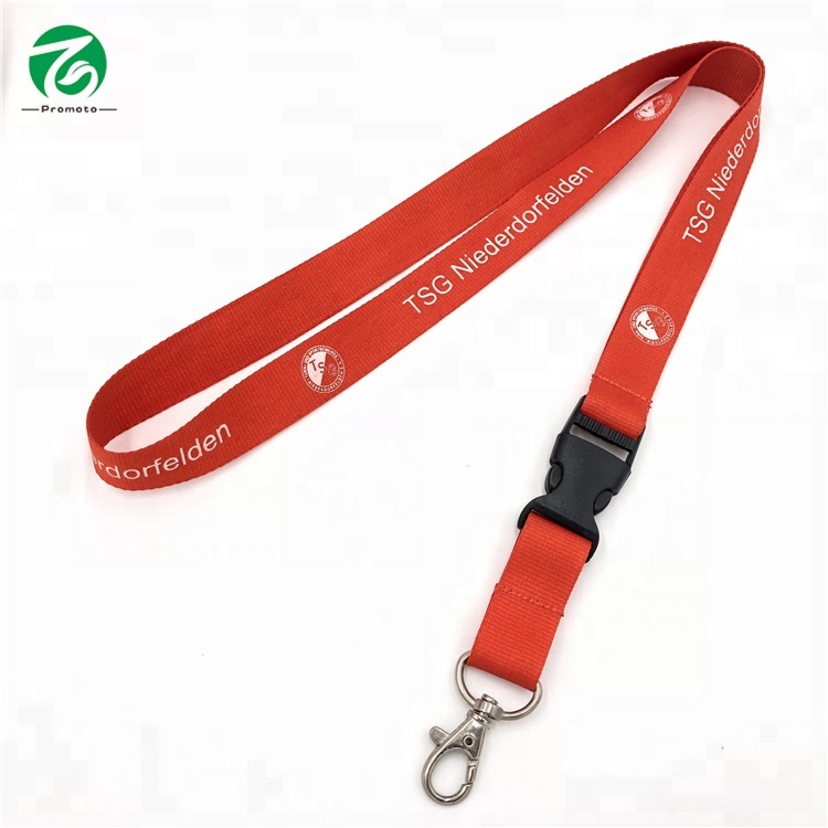 Cheap lanyard with safety lock printed funny polo lanyard