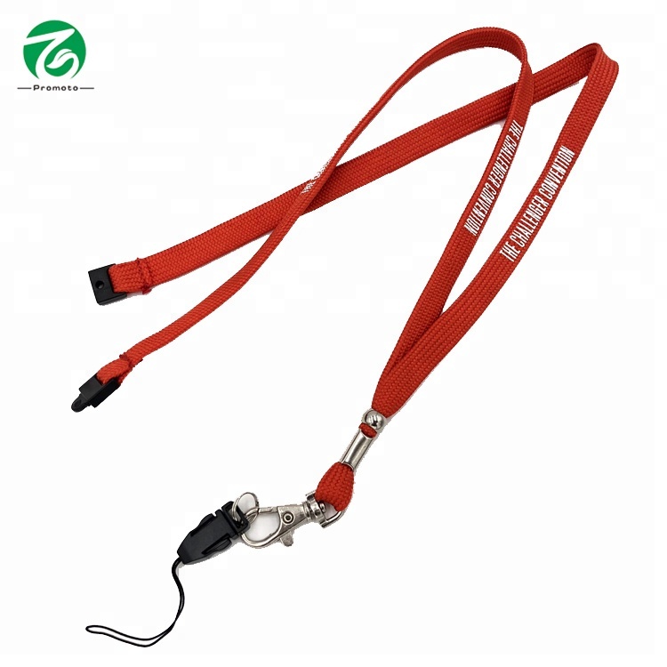 Tube lanyard with logo custom — choice of color and quantity