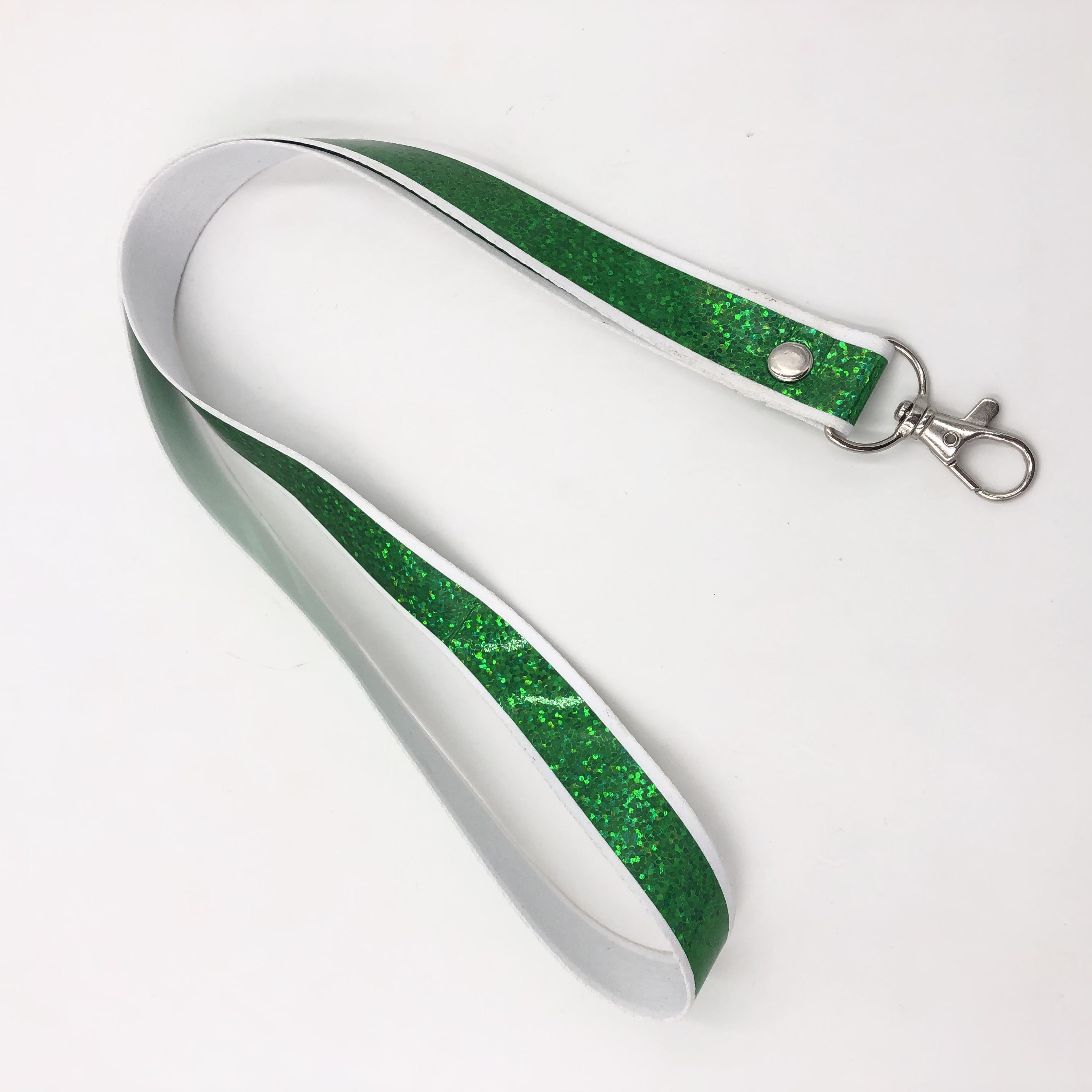 Bling bling customized polyester lanyard with hook