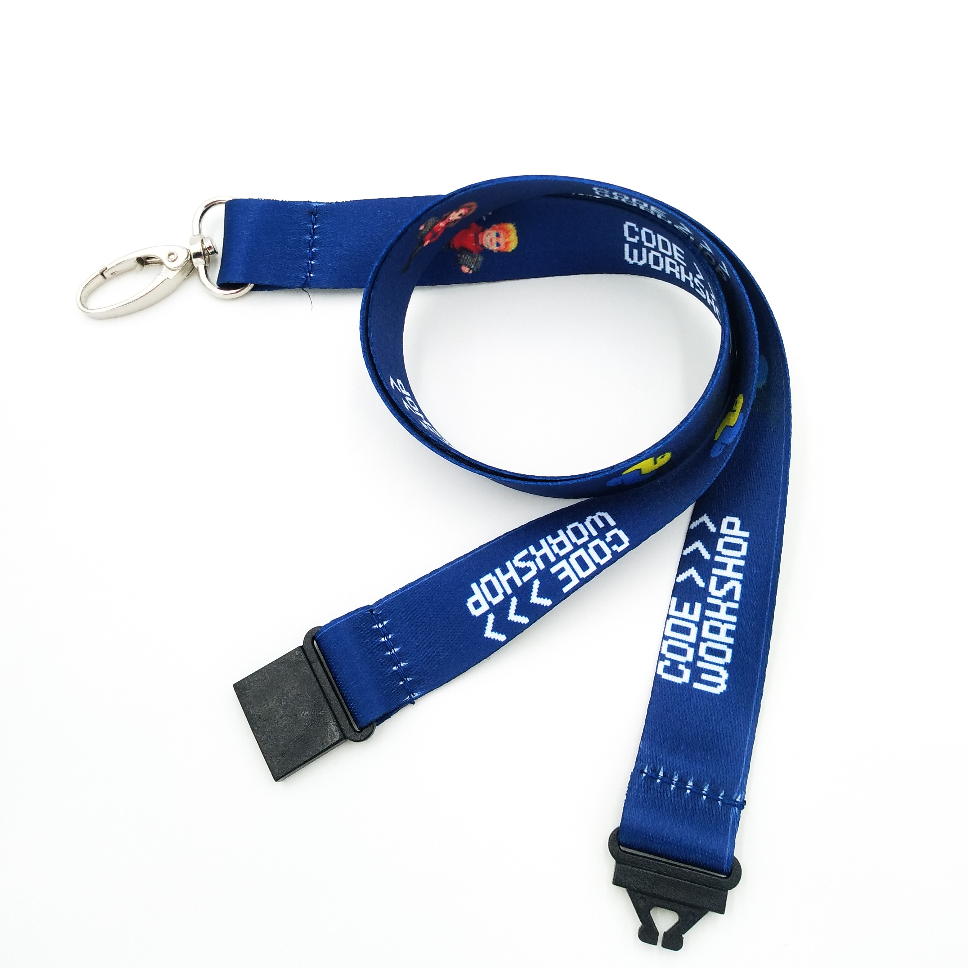 Good Quality Custom Sublimation Polyester Lanyard With Buckle