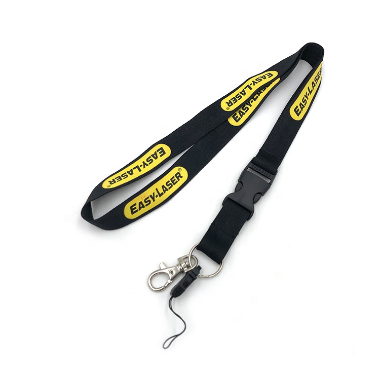 customize mobile phone 100% silicone lanyards with silk screen logo
