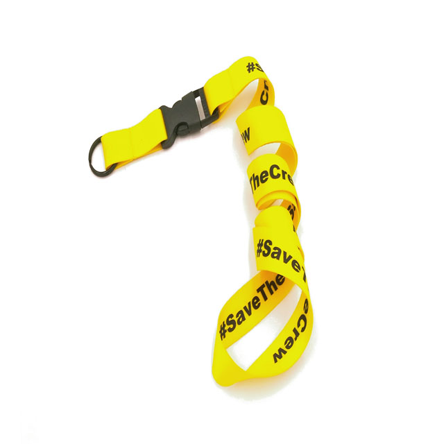 Bright Color Fashion Sublimation Polyester Lanyard Necklace With Design Logo