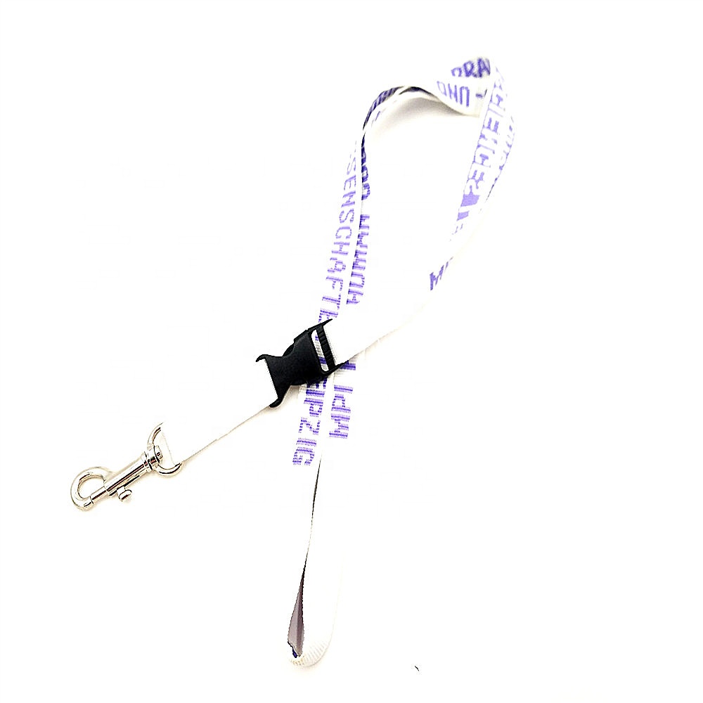 Best Quality Custom Woven Polyester Lanyard With Buckle