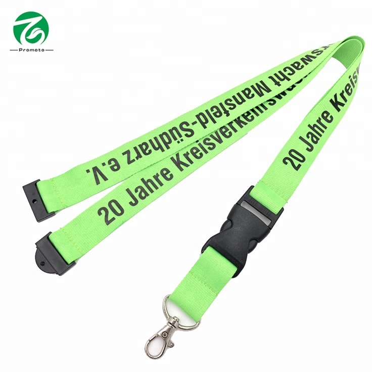 fashion cute mobile phone lanyard with plastic buckle neck strap