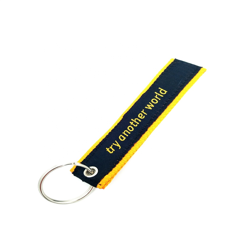Good Quality Short Ribbon Polyester Lanyard With Personalized Logo