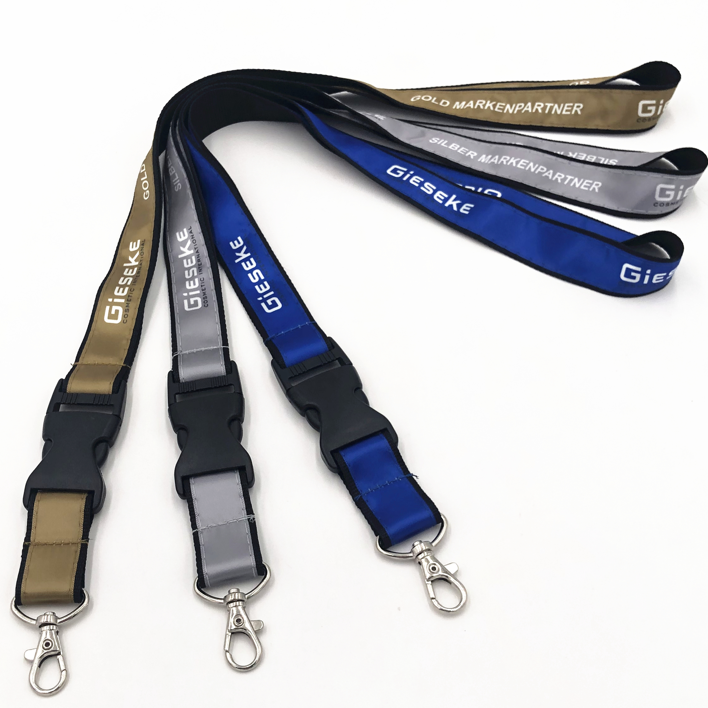 China wholesale Lanyard Eco Friendly Cup - Eco-friendly Premium Quality Detachable Buckle Release Two Layer Printed Lanyards – Bison