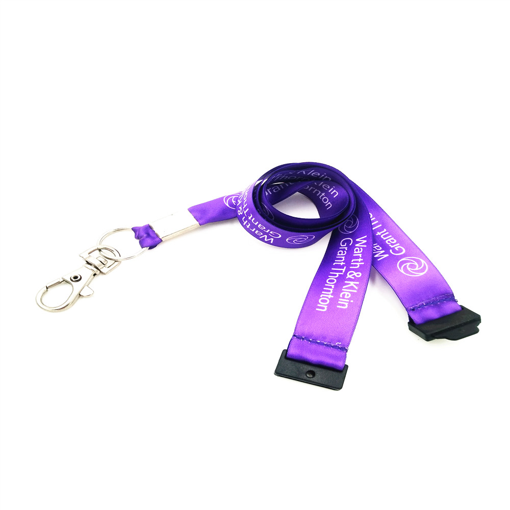 Factory Direct Sublimation Polyester Lanyard With Custom Logo