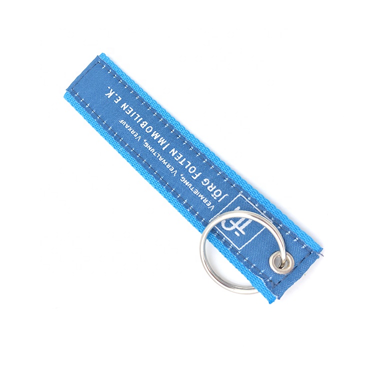 lanyard ribbon keychain printed satin ribbon keychain
