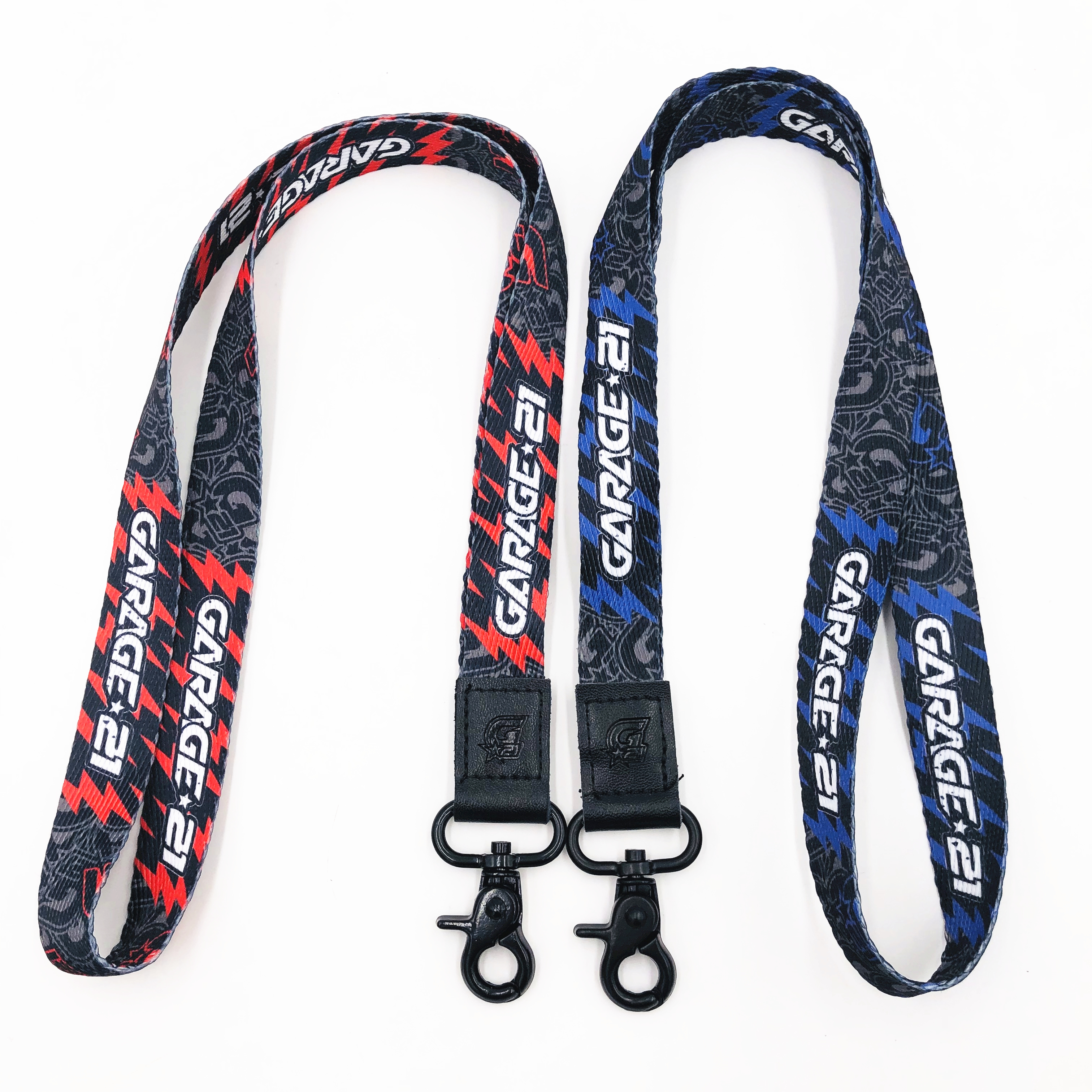 Dye Sublimation Full Color Printing with Embossed Logo Leather Premium Lanyard