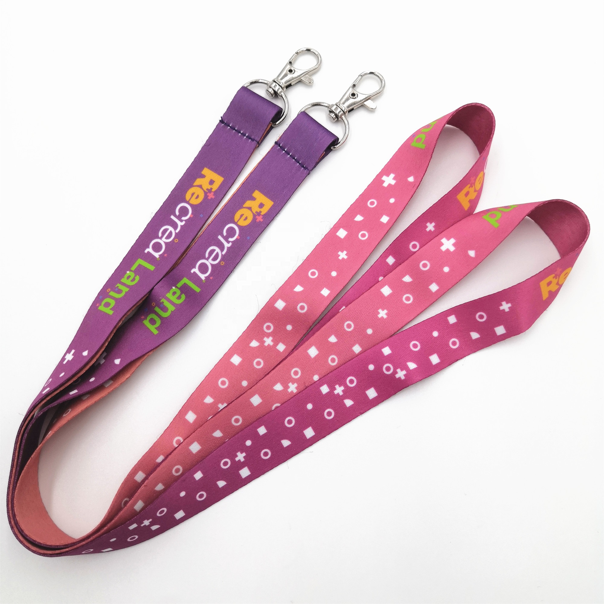 Workable price fashion high quality polyester heat transfer lanyard