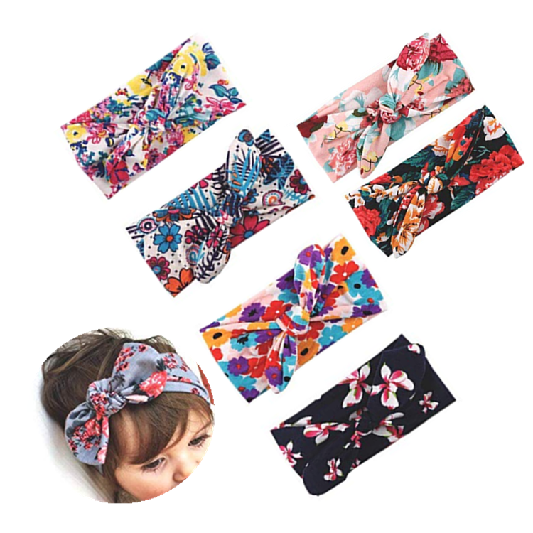 Baby Hair Accessories Bow Elastic Headband For Baby Girls