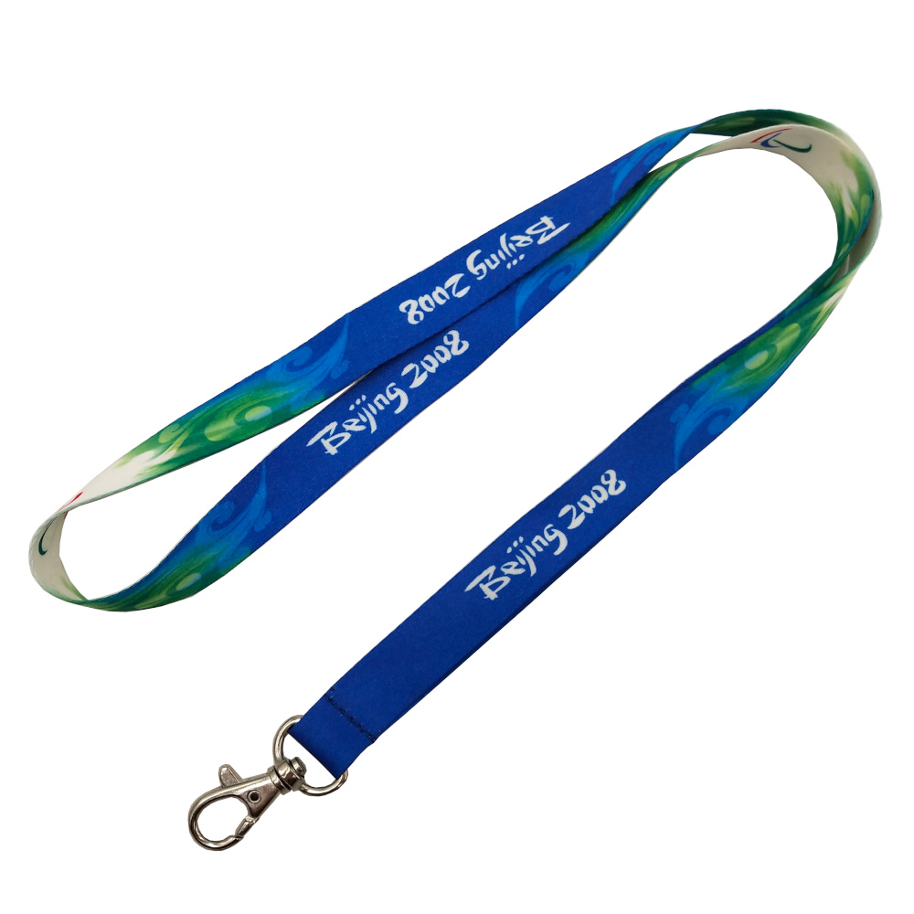 Own Factory Custom Printed Logo Sublimation Polyester ID Card Holder Cord Breakaway Lanyard With Good Quality