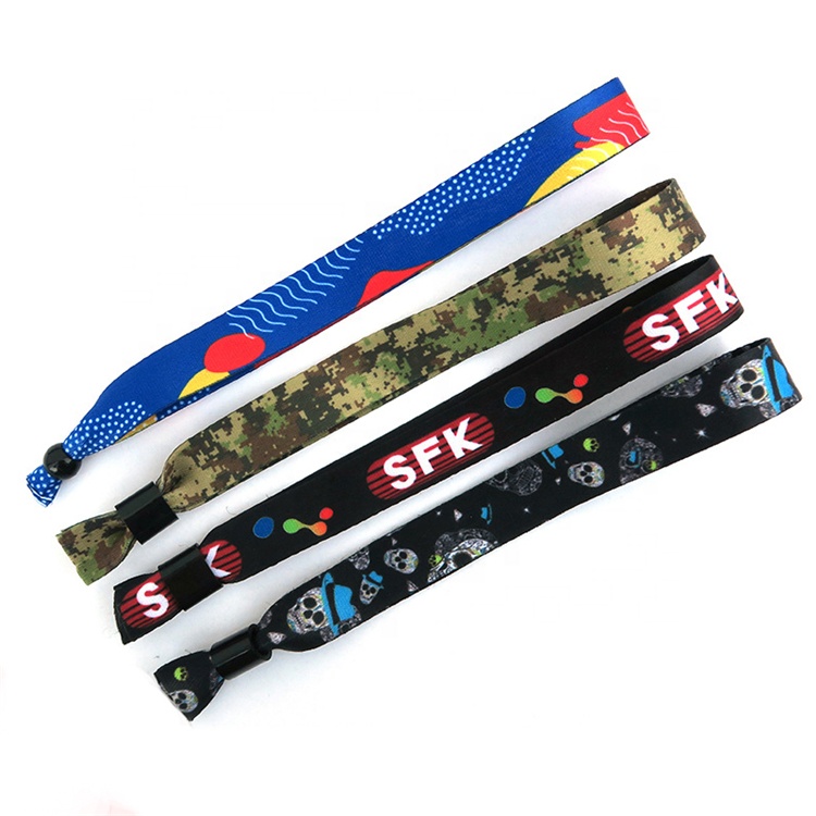 Wholesale Promotion Customized Event Festival Cheap Cotton Personalised Christmas Wristband