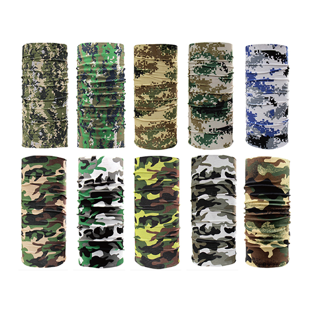 Camouflage design face masked bandana top selling headband neck gaiter