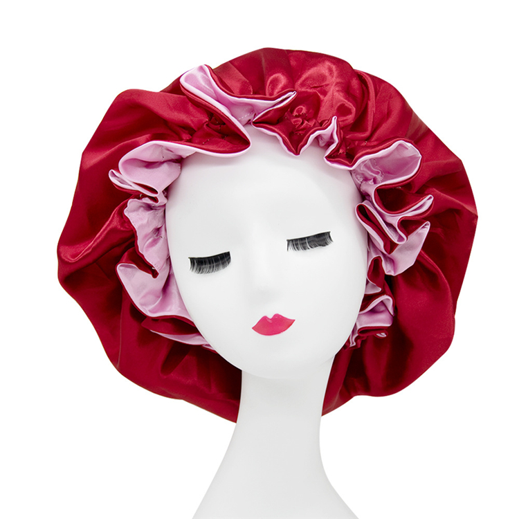 Custom Logo Sublimation Desginer Hair Designer Hair Bonnets For Women Wholesale Bonnets