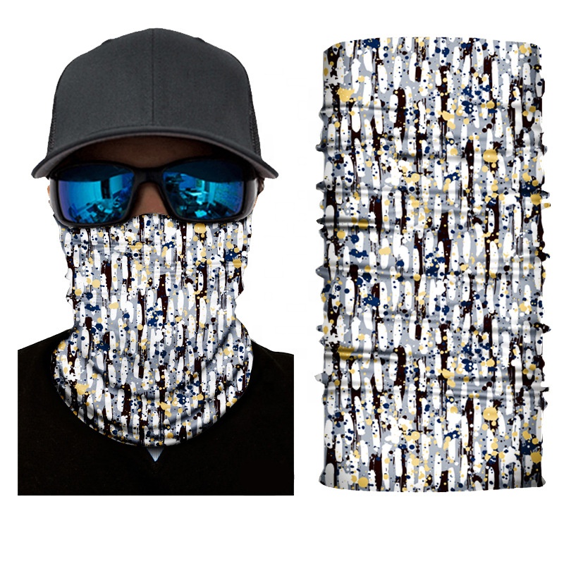 White design breathable hooded bandana for Men