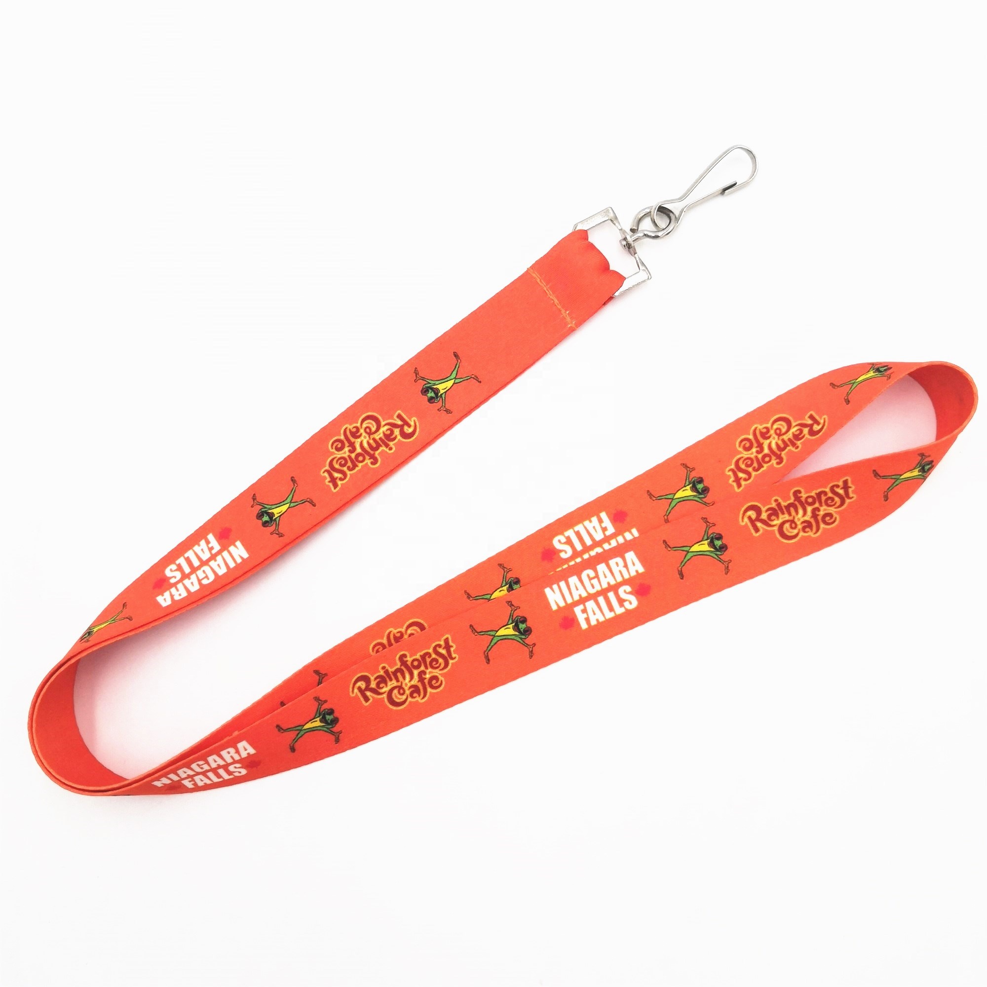 Custom polyester sublimation printing swivel hook lanyard for event supply