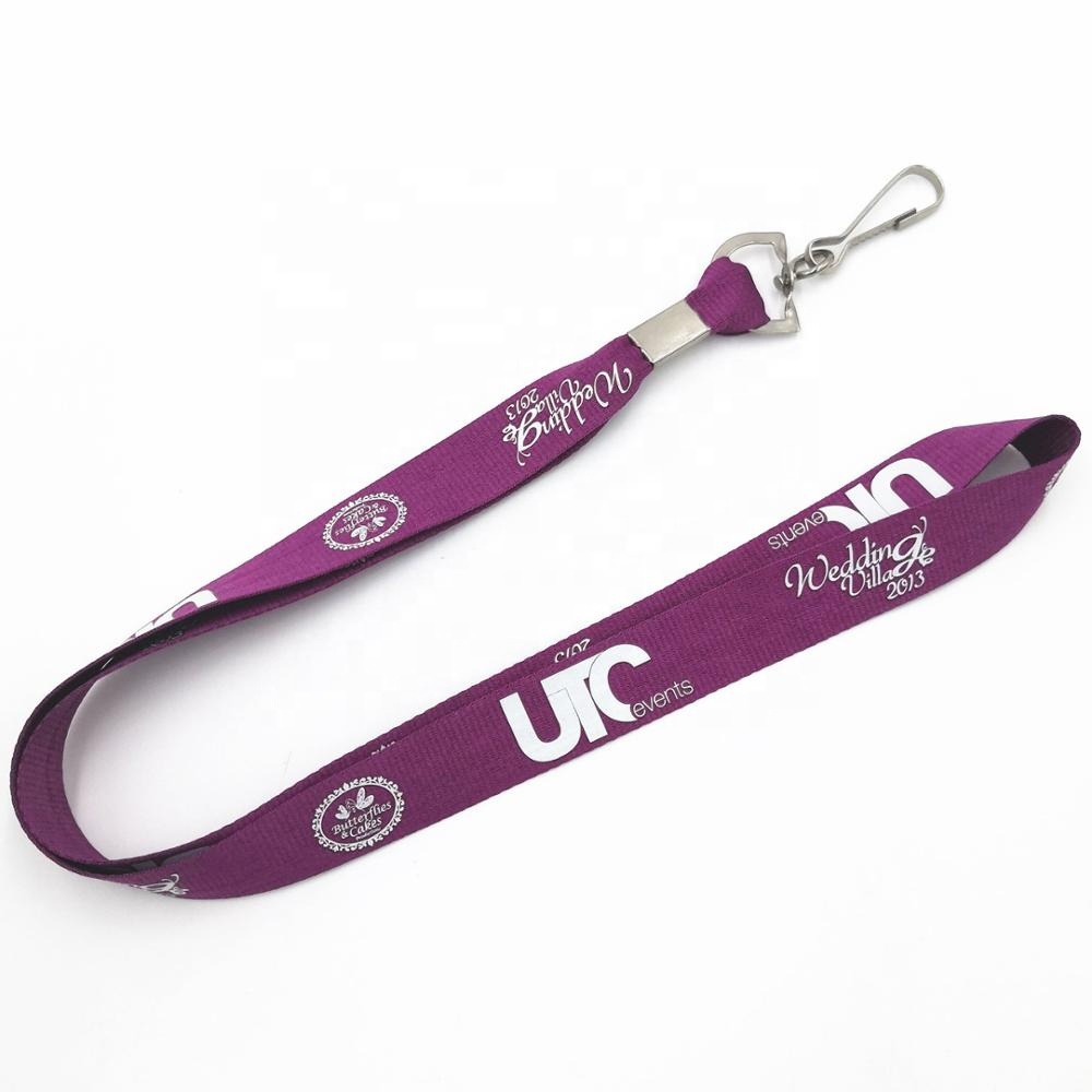 Factory custom cheap polyester silk printing lanyard for special event