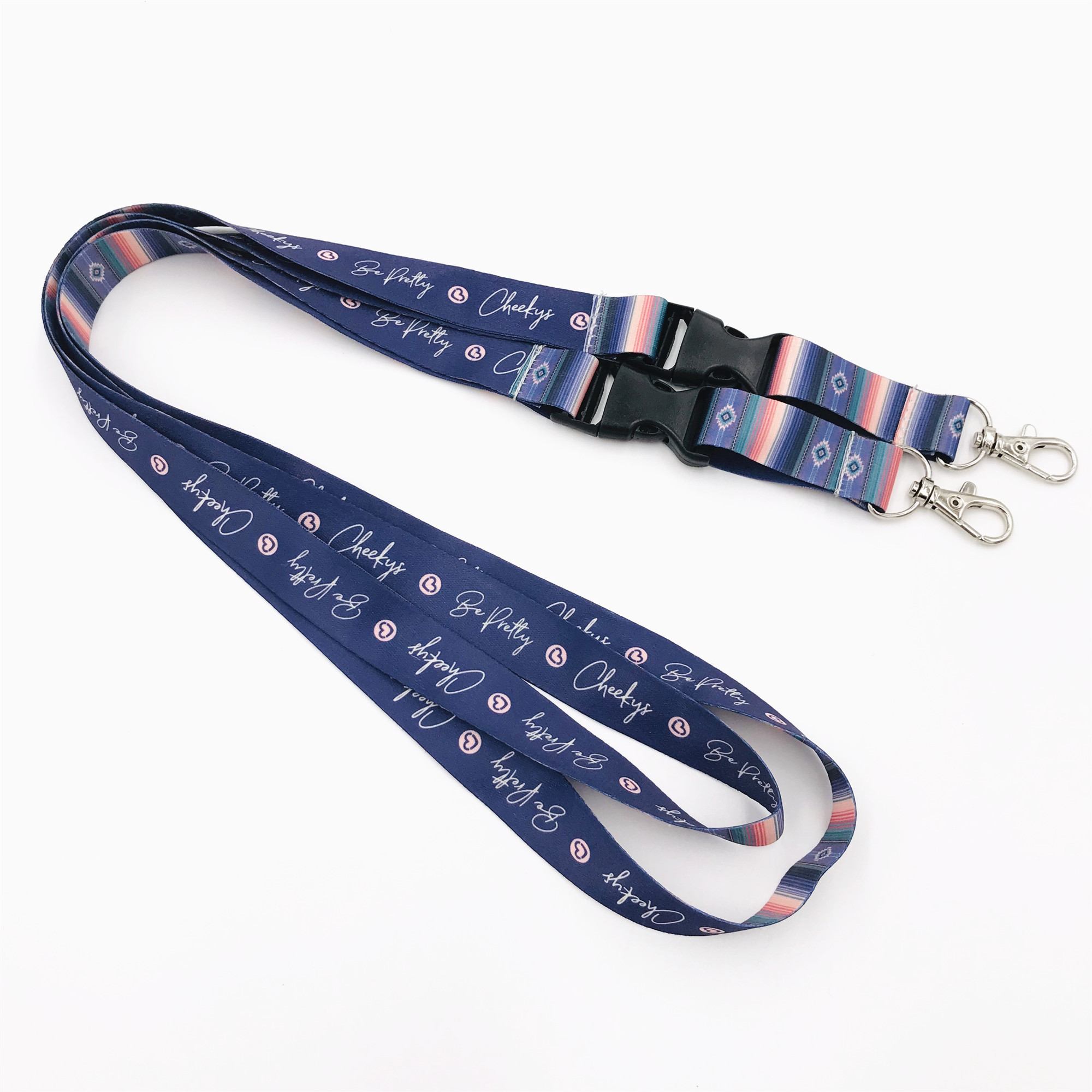 Promotional business high quality polyester customized lanyard
